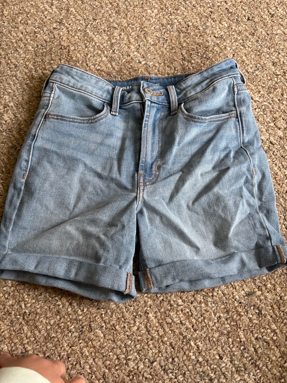 Old Navy Light Blue Denim Cuffed Women's Shorts